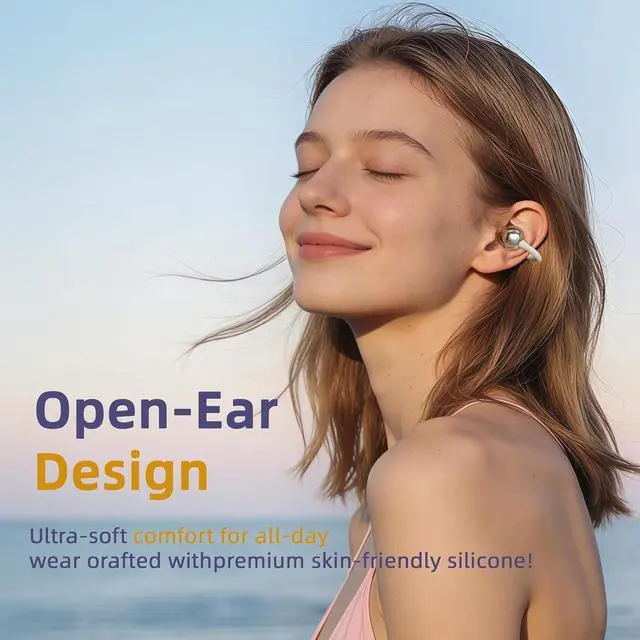 Alt view image 2 of 7 - Wireless Earbuds Bluetooth Headphones with LED Power Display 50H Playtime Water-Resistant Built in Mics Ear Buds Bluetooth 6.0 Stress Relief Design Earphones.