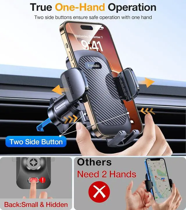 Alt view image 6 of 7 - Phone Holders for Your Car Phone Holder MountSuper SuctionCell Phone Holder for Car Accessories for Women Men360° AdjustableSuction Phone Mount for Car Window Bathroom for iPhone