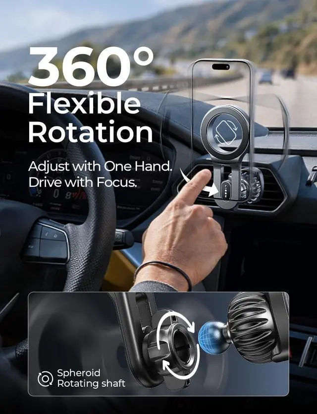 Alt view image 6 of 7 - for MagSafe Car Mount Magnetic Phone Holder for Car Vent Phone Mount Air Vent Hands Free Phone Mount Super Magnetic Phone Mount Gifts Car Phone Holder Magnetic for iPhone 17 Pro Max 16 15