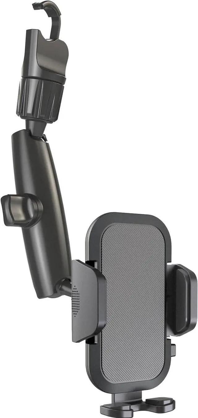 Main image of 2026 Upgraded Rear View Mirror Phone Holders for Your Car Multi-Directional Dual 360 Rotatable Adjustment Phone Mount for iPhone Android Cell Phones