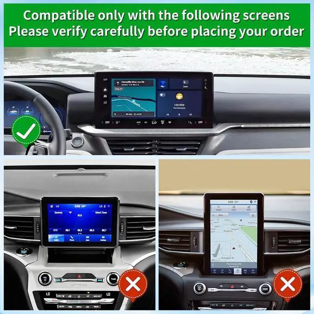 Alt view image 7 of 7 - Car Phone Holder Center Console Organizer for Ford Explorer 2025 202613.2-inch Screen Auto Accessories Navigation Bracket Interior Decoration Mobile Cell Phone Mount case