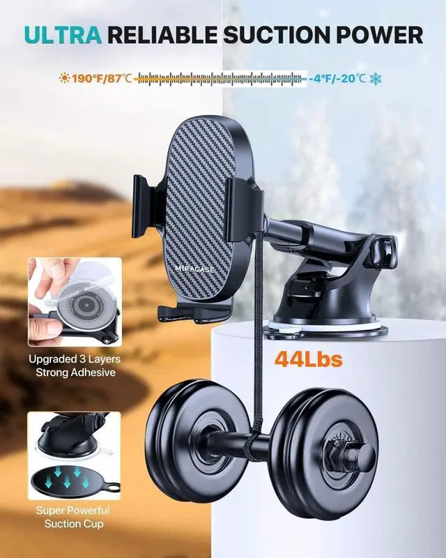 Alt view image 4 of 7 - Phone Holders for Your Car Universal Car Phone Holder Mount for Car Dashboard Air Vent Windshield Hands Free Cell Phonen Car Mount Compatible with iPhone Android and All Smartphones