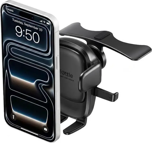 Main image of Easy One Touch Advanced CD Slot Car Phone Mount - Universal Cell Phone Holder for iPhone Google LG Moto and All Other Smartphones
