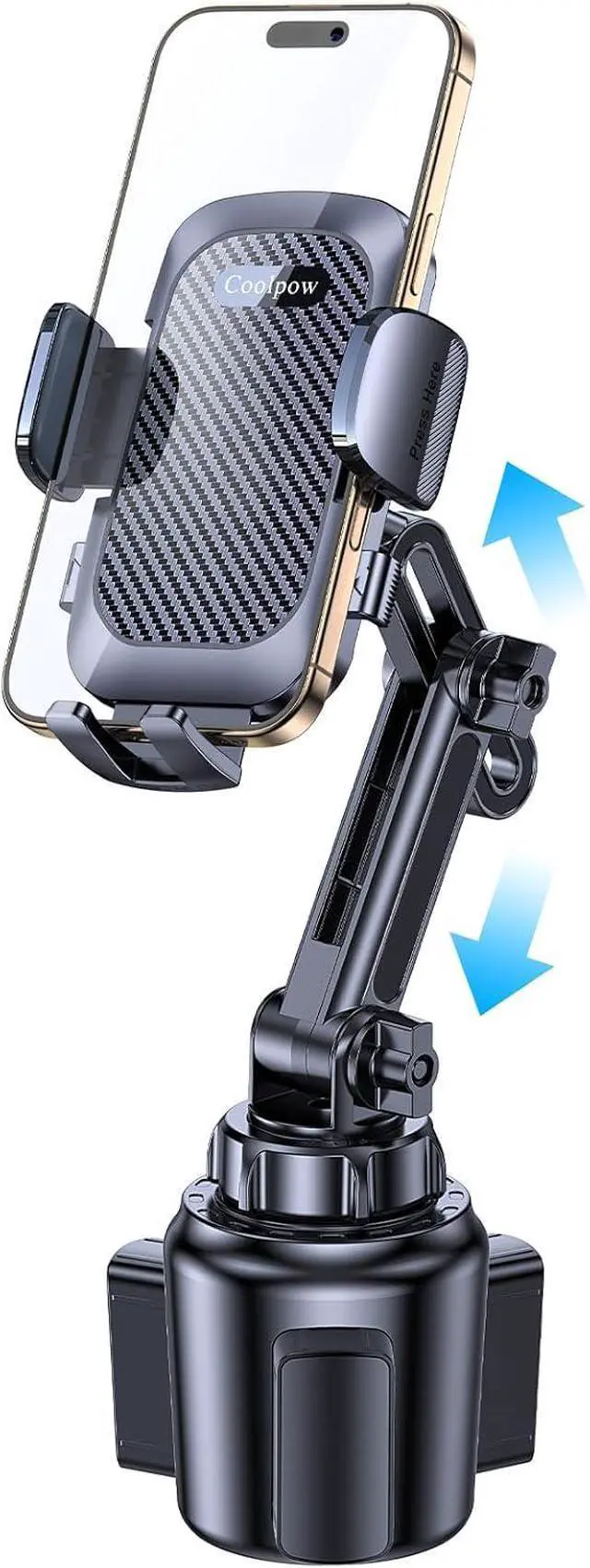 Main image of Phone Holders for Your Car CupholderUltra Stable & Never ShakeCup Holder Phone Holder for Car Phone Holder Cup Holder Phone Mount for iPhone 17 16 Galaxy S25 Ultra and All 4-7 Smartphones