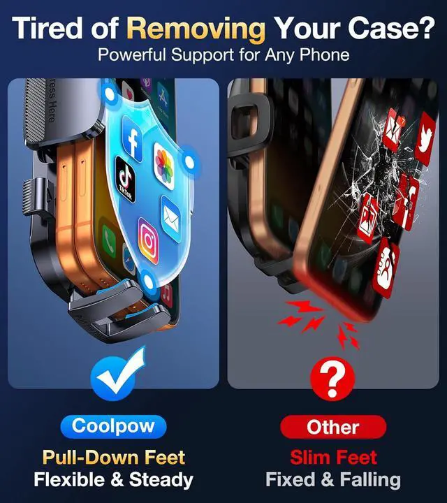 Alt view image 7 of 7 - Phone Holders for Your Car CupholderUltra Stable & Never ShakeCup Holder Phone Holder for Car Phone Holder Cup Holder Phone Mount for iPhone 17 16 Galaxy S25 Ultra and All 4-7 Smartphones