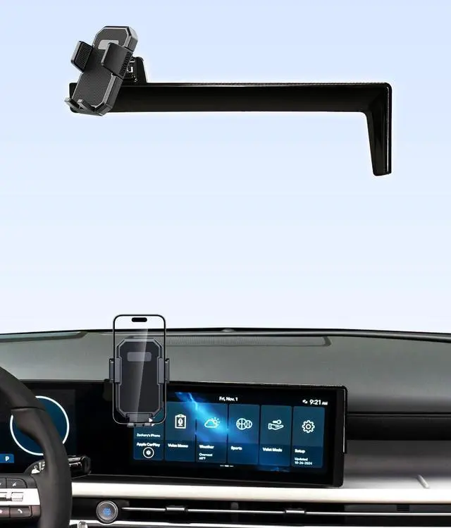 Main image of Car Phone Holder for Hyundai Tucson/Hybrid 2025 2026 12.3-Inch Screen | Auto Lock Car Phone Mount Fixed Clip Hans-Free 360° Rotation Automobile Phone Cradles Fit iPhone & 4.0-7.0 Smartphones