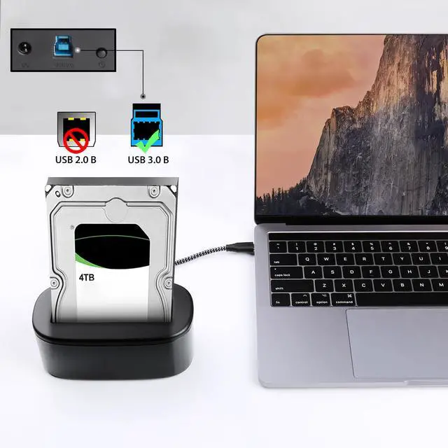 Alt view image 4 of 7 - USB A to USB-B 3.0 Cable - Superspeed USB 3.0 Printer Cable 3ft Nylon Braided USB 3.0 Type B Monitor Cord for Docking Station External Hard Drivers Scanner Hub