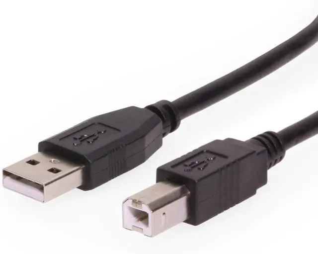 Main image of 2ft. Black USB 2.0 A to B Device Cable