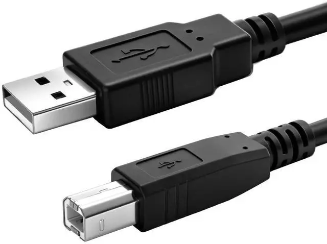 Main image of 3 ft USB-A to USB-B 2.0 Printer Cable Cord High-Speed Fit for Computer Laptop DAC & MIDI Keyboard