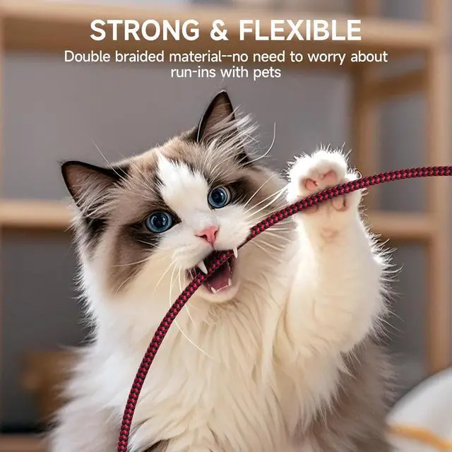 Alt view image 6 of 7 - Printer Cable 6 FT USB A to B 2.0 Printer Cable High-Speed Nylon Braided USB MIDI Cord Compatible with ect