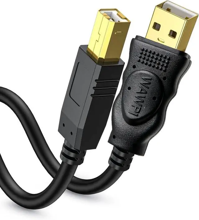 Alt view image 2 of 5 - USB 2.0 Cable - A-Male to B-Male -Printer/Scanner 10 Feet (3 Meters)