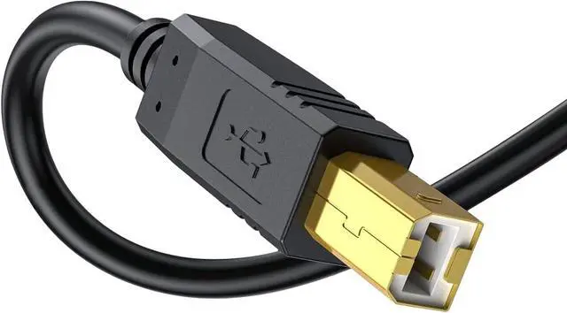 Alt view image 3 of 5 - USB 2.0 Cable - A-Male to B-Male -Printer/Scanner 10 Feet (3 Meters)