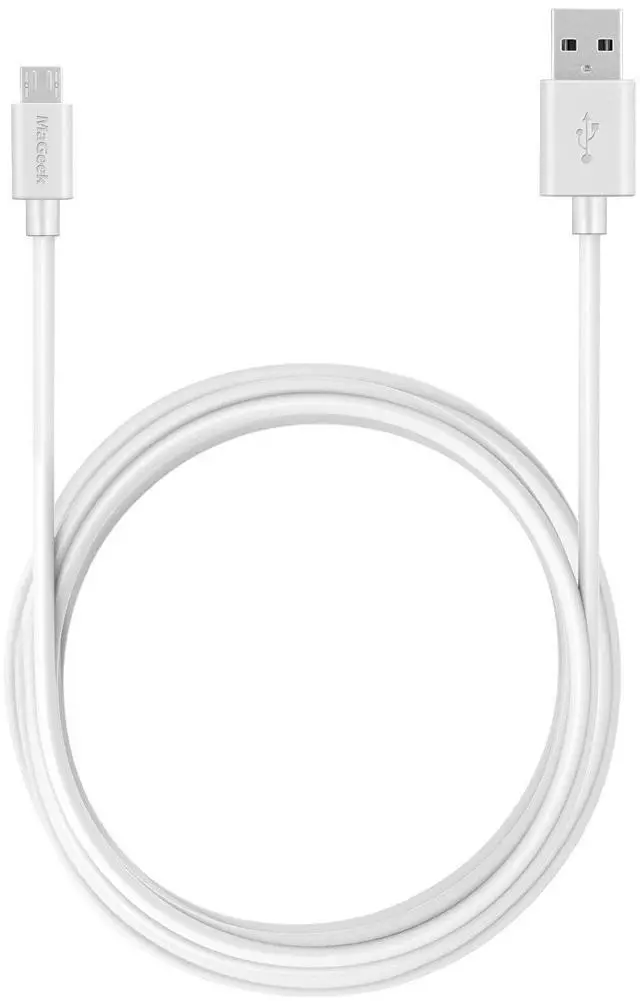 Alt view image 2 of 7 - 10ft / 3.0m Premium Extra Long Micro USB Cable High Speed USB 2.0 A Male to Micro B for Samsung, HTC, Sony,Motorola,LG, Google, Nokia and More (White)