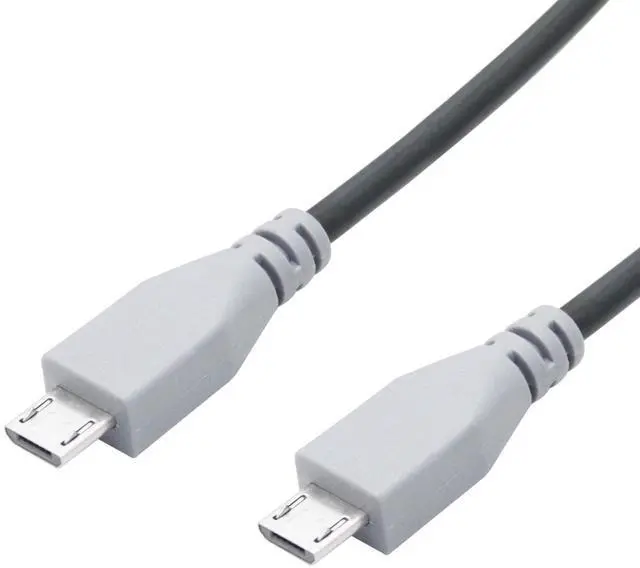 Alt view image 2 of 6 - Short Micro USB Charging Data Cable 10inch, Micro USB Male to Micro USB Male Power Cord with OTG Feature, Compatible Cell Phone, Tablet, MP3 Player, Game Controller, Headset(3Pcs)