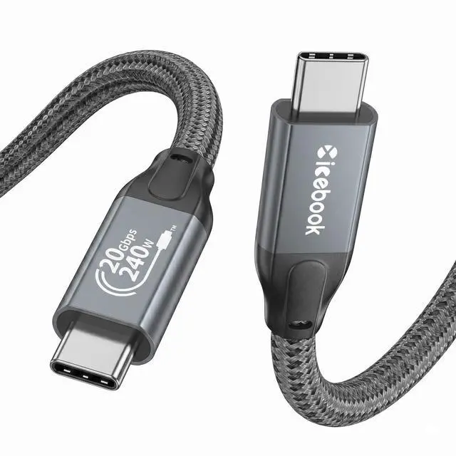 Main image of 3FT USB C to USB C 3.2 Gen 2 X 2 Video Cable for Monitor, 240 Watt Fast Charging Cable, 20Gbps High Speed Data Transfer Cable, 4k@60Hz Full Function Display Cable for iPhone 17, Laptop, SSD, Hub, eGPU