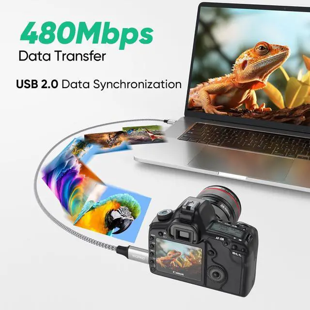 Alt view image 3 of 7 - Micro USB Cable 1ft Short 15W Fast Charging & 480Mbps Data Transfer, USB A to MicroUSB Braided Charge Cord for Old Kindle Android Phone Nokia Tablet PS4 Controller Raspberry Pi and More