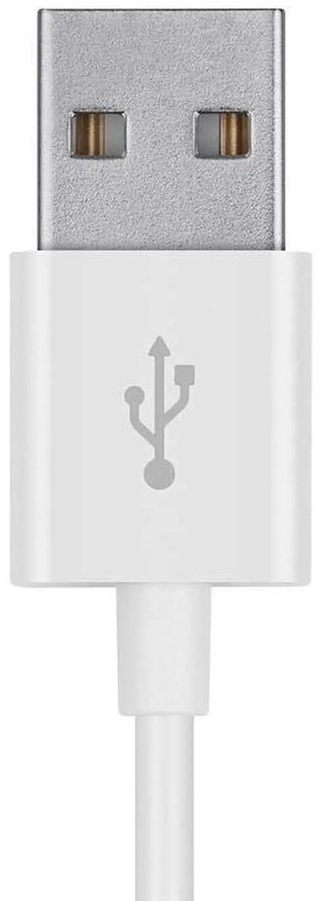 Alt view image 6 of 6 - USB-A to Micro B Cable - 6 Feet - White, Polycarbonate Connector Heads, 2.4A, 22/30AWG - Select Series
