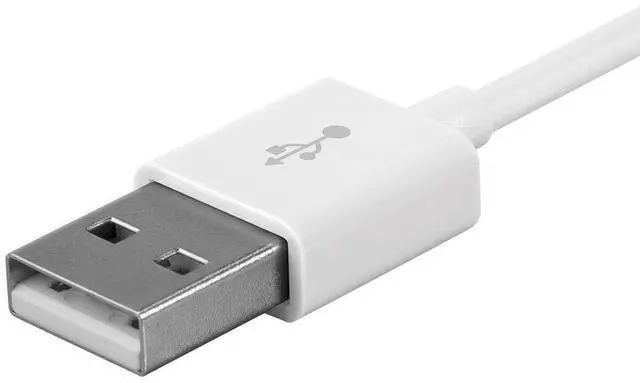 Alt view image 4 of 6 - USB-A to Micro B Cable - 6 Feet - White, Polycarbonate Connector Heads, 2.4A, 22/30AWG - Select Series