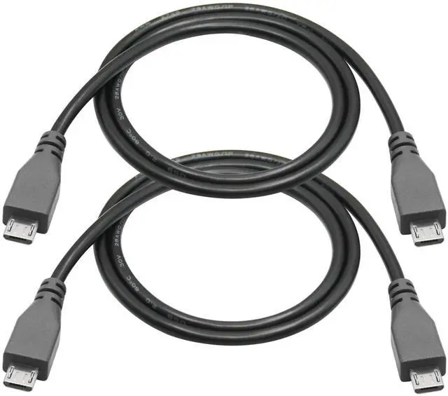 Main image of Micro USB Charging Data Cable, 0.5M/1.6FT USB 2.0 Micro USB Male to Micro USB Male Cable with OTG Feature, Compatible Cell Phone, Tablet, MP3 Player, Game Controller, Headset(2Pcs)