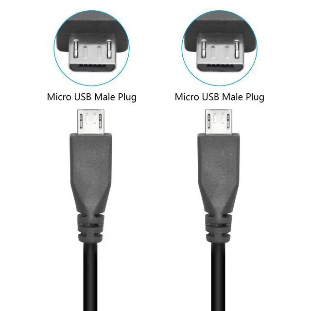 Alt view image 4 of 6 - Micro USB Charging Data Cable, 0.5M/1.6FT USB 2.0 Micro USB Male to Micro USB Male Cable with OTG Feature, Compatible Cell Phone, Tablet, MP3 Player, Game Controller, Headset(2Pcs)