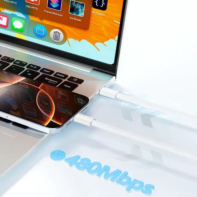 Alt view image 5 of 7 - USB C to USB C Cable,2-Pack 6FT/1.8M USBC to USBC Charging Cable Braided 60W Type C Charger Cod Fast Charging for iPhone 17 16 15 Pro,MacBook iPad Pro Air,Samsung,Google Pixel etc