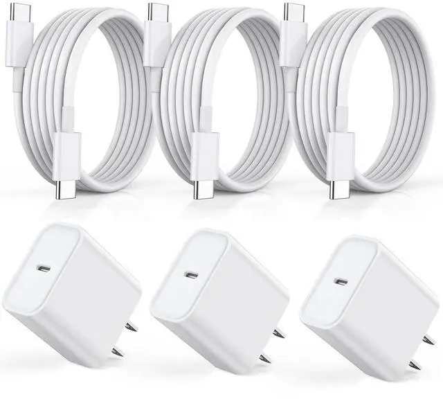 Main image of Fast Charger for iPhone 17 16 15, 3Pack USB C iPad Charge PD Fast Charger Block 6FT Long USBC to Type C i Phone Charging Cable Cord for iPhone 17 Air/Pro/Pro Max/16 Pro/Plus/15/15 Pro/Pro Max,iPad Pro