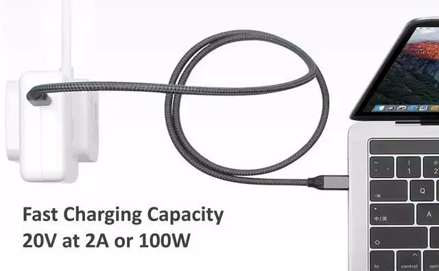 Alt view image 3 of 7 - USB C to USB C High Speed Data Transfer, Video, Display, Monitor, Docking Station Cable for MacBook, Laptop, PC, HP, MNN, KYY, ARZOPA, InnoView, UPERFECT, c-Force, ReHisk, ViewSonic, VisionOwl & More