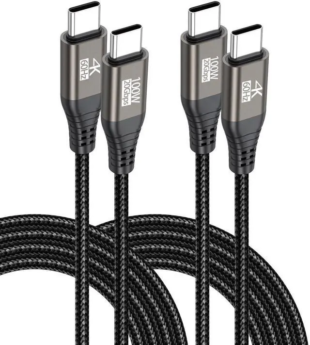 Main image of USB C Portable Monitor Cable 6FT 2-Pack, USB 3.2 Gen 2x2 Cable Support Data Transfer 20Gbps, Fast Charging 100W, 5K,4K@144Hz Video for VR,Phone,Laptop,iPad, ARZOPA,KYY,Protable Monitor,Docking Station