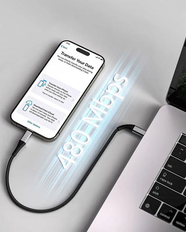 Alt view image 3 of 7 - 1FT USB C to USB C Cable, 3Pack Short USB Type C to C Cable 60W Fast Charging 1 Foot USBC to USBC Cord Braided for iPhone 16 15 Pro Max, Samsung Galaxy S25 A16, Moto G8, Google Pixel