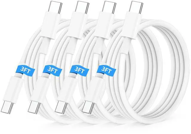 Main image of USB C to USB C Cable 3FT for Apple iPhone 17 16 Charger Cord,4Pack 60W C to C Cable Fast Charging Wire for iPhone 16 15 Pro Plus Pro Max iPad Pro/Air MacBook Pro/Air,for Galaxy S24 S23 and More