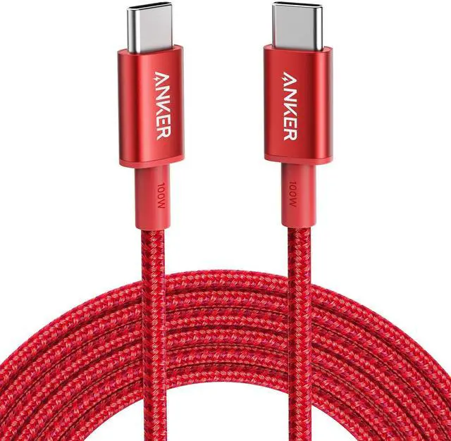 Main image of USB C to USB C Cable, Type-C Charging Cord Fast Charge(100W), for iPhone 17/17 pro, MacBook and More (1, Red, 10ft)