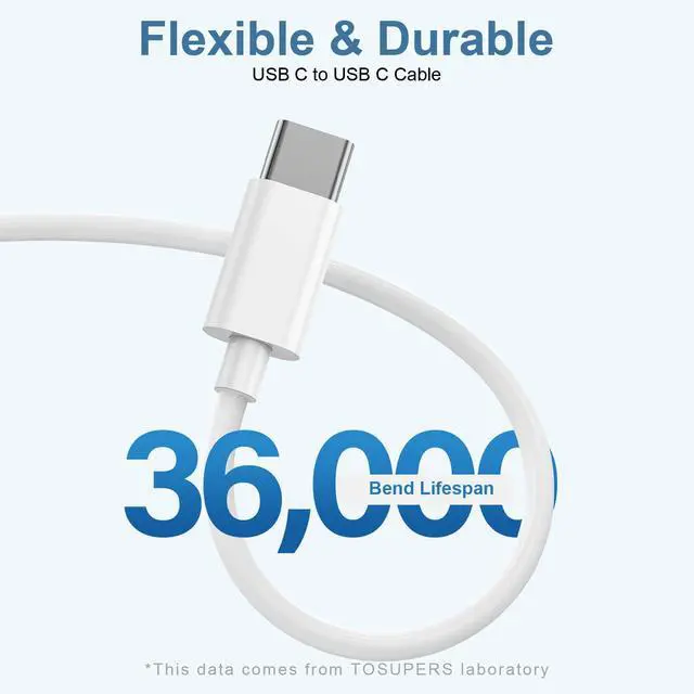 Alt view image 4 of 7 - USB C to USB C Charging Cable for Apple, 3ft 60W 3Pack, USBC/Type C to Type C Fast Charger Cord Compatible for iPhone 17/17 Pro Max/17 Air, iPhone 16/16 Pro/16 Pro Max, iPad Pro/Air 5, MacBook