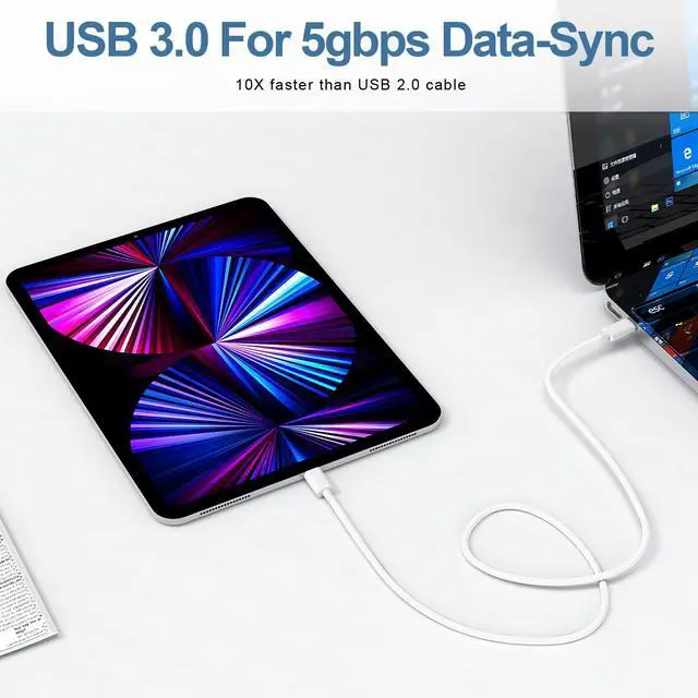 Alt view image 7 of 7 - USB C to USB C Charging Cable for Apple, 3ft 60W 3Pack, USBC/Type C to Type C Fast Charger Cord Compatible for iPhone 17/17 Pro Max/17 Air, iPhone 16/16 Pro/16 Pro Max, iPad Pro/Air 5, MacBook