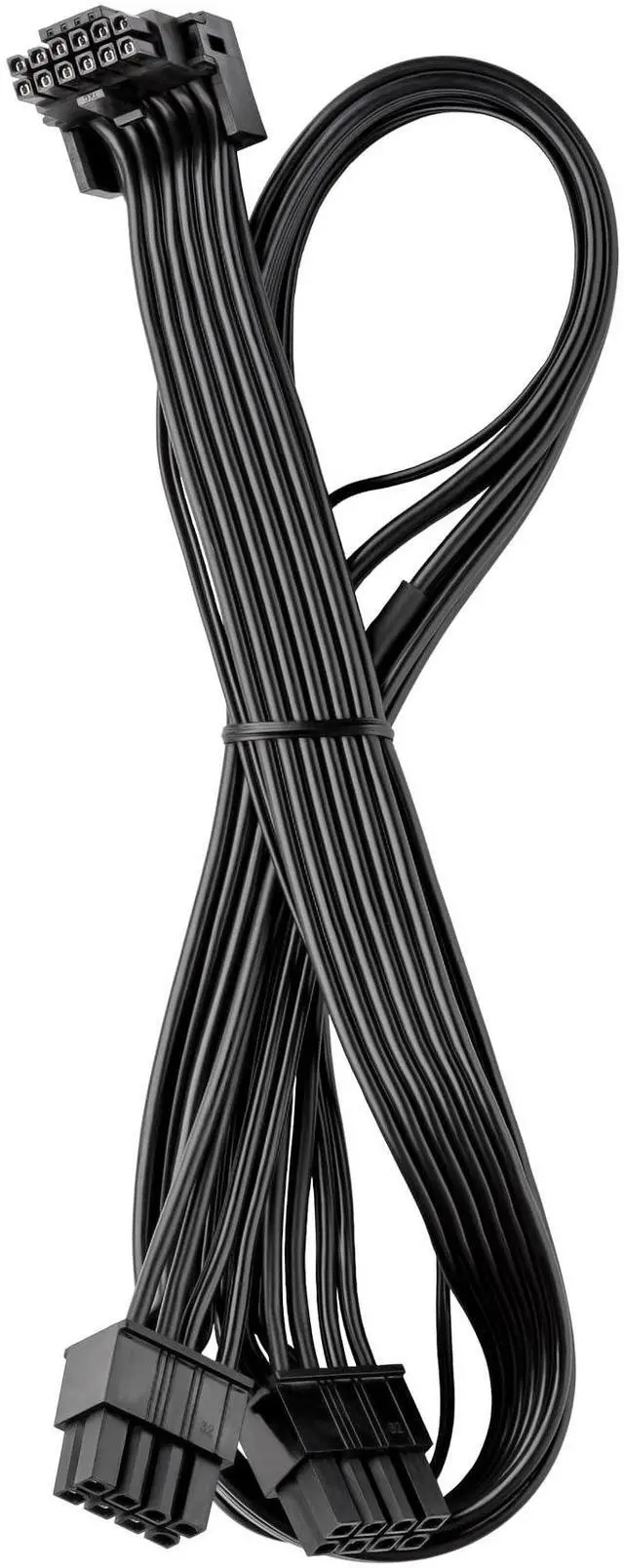 Main image of Basics RT-Series 12VHPWR 90 Degree StealthSense PCI-e Cable for ASUS/Seasonic/Phanteks - Variant B (Black, 16-pin to Dual 8-pin, 60cm)