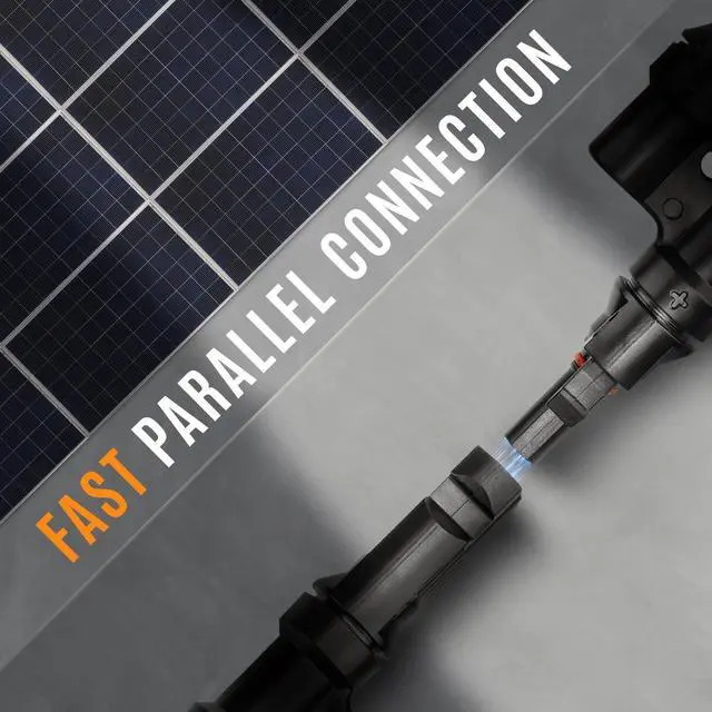 Alt view image 5 of 7 - Solar Panel Connector Solar Y Branch 4 to 1 Solar Panel Splitter 4 Way 1000V Y Branch Solar Panel Parallel Connectors for Parallel Connection Solar Panels (1 Pair 4 to 1)