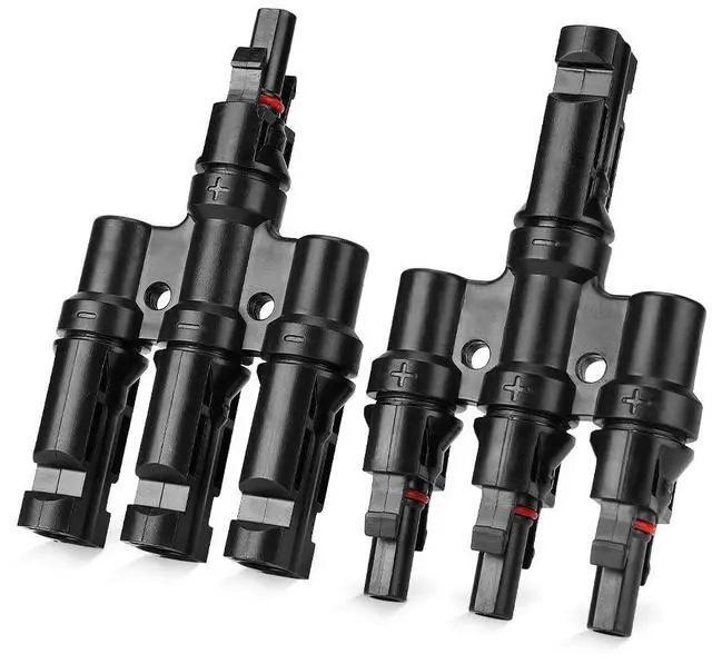 Main image of Solar Branch Connectors 3 to 1 Y Connector for Parallel Connection Between Solar Panels (1 Pair)