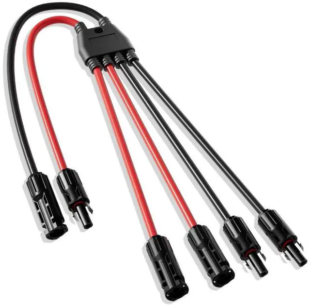 Main image of Integrated Solar Connector 2-4 Y Branch Parallel PV Adapter Cable Wire Plug Tool Kit for Solar Panel(M/FF+F/MM)