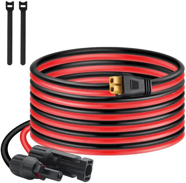 Main image of XT60 Connector, MC4 to XT60 Extension Charging Cable 10FT, Solar to XT60 Cable 10AWG