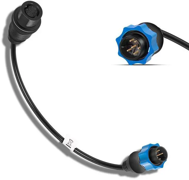 Main image of Upgrade MKR-DSC-10 1852077 DSC Adapter Cable for Lowrance 7-pin Fish Finders, for Minn Kota Motor Built-in Dual Spectrum Chirp Transducer Compatible with 2D Sonar