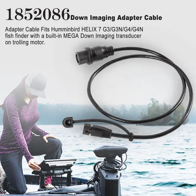 Alt view image 2 of 7 - MKR-MDI-2 Adapter Cable Replacement for Humminbird Helix 7 G3 / G3N / G4 / G4N Fish Finder MEGA Down Imaging Adapter Cable, 30 inch, 1852086