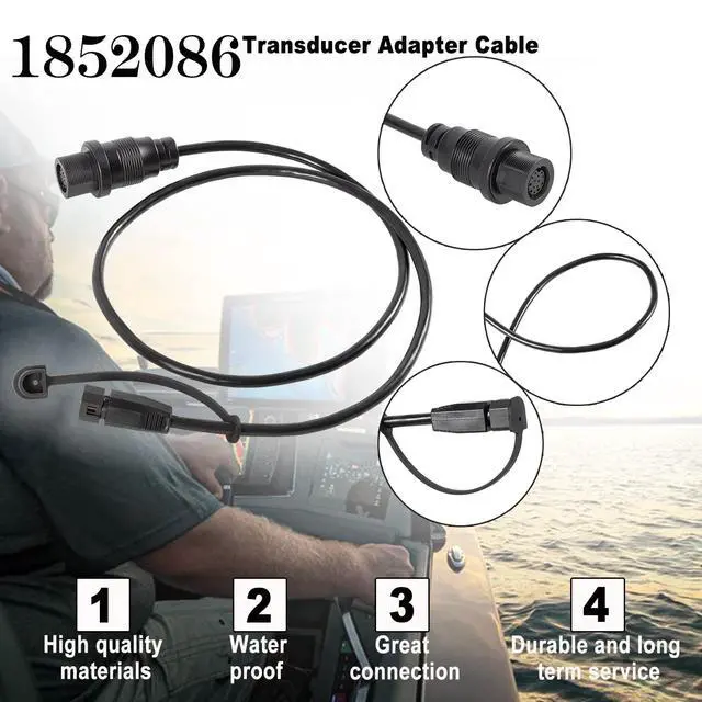 Alt view image 5 of 7 - MKR-MDI-2 Adapter Cable Replacement for Humminbird Helix 7 G3 / G3N / G4 / G4N Fish Finder MEGA Down Imaging Adapter Cable, 30 inch, 1852086