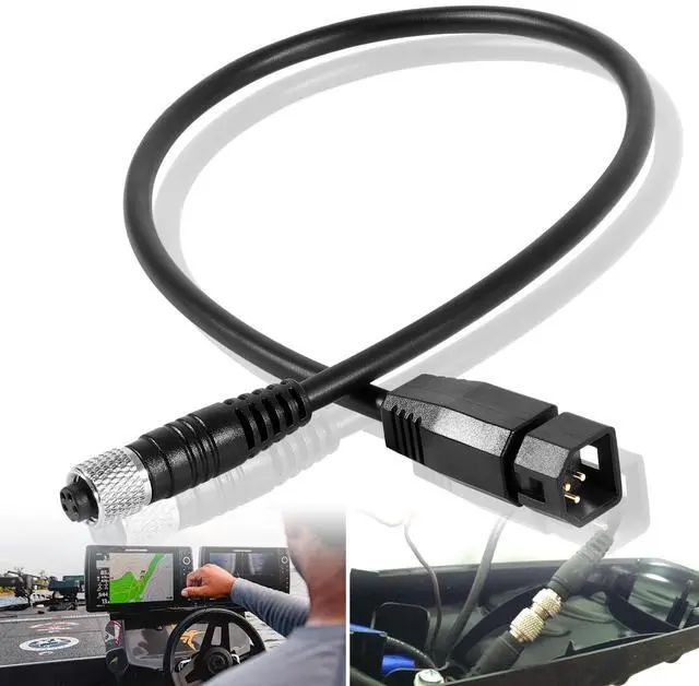 Main image of 1852068 MKR-US2-8 7-Pin Transducer Adapter Cable Compatible with Humminbird Fish Finder and Minn Kota Universal Sonar 2 (US2) Transducer, Waterproof