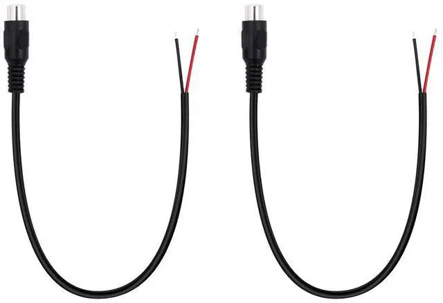 Main image of 2-Pack RCA Female Plug to Speaker Wire Bare Wire Pigtail Connector Adapter Repair Audio Video RCA Jack Cable for AV Receiver Speaker Amplifier TV Subwoofer