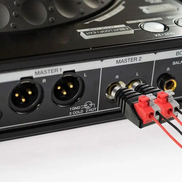 Alt view image 4 of 6 - Speaker Wire Cable to Audio Male RCA Connector Adapter Jack Plug 10pcs/Set