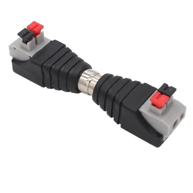 Alt view image 4 of 6 - Speaker Phono Wire Cable to Audio Male Female RCA Connector Adapter Plug Jack 10 Pack (5 Male and 5 Female)