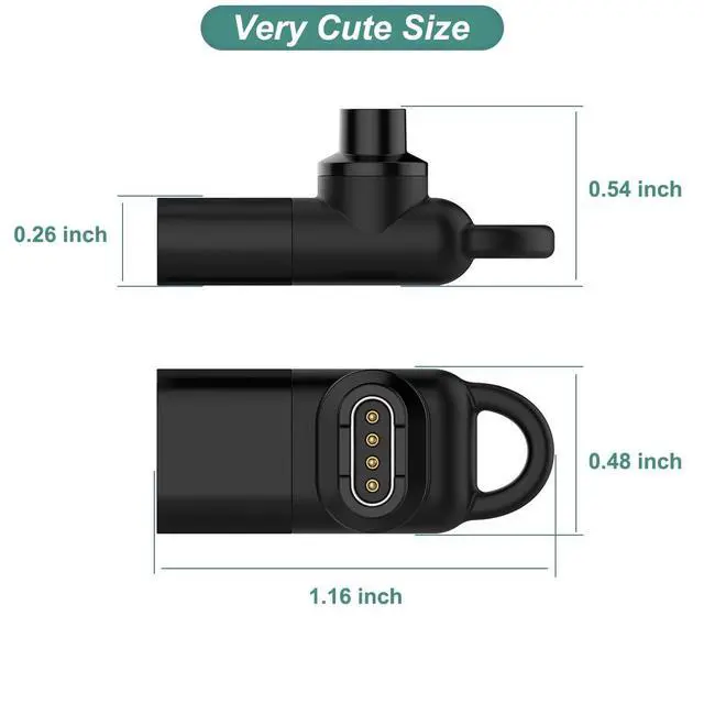 Alt view image 5 of 6 - USB C Adapter Charger for Garmin Watch - Fenix 8 7X 7S 7 Pro, Vivoacitve 6 5 4, Venu 4 3 3S 2 2S, Forerunner 970 965 265 255 165 55, Instinct 3 2X 2, Approach S10 S12 S40 S42 S60 S62 S70 (1)
