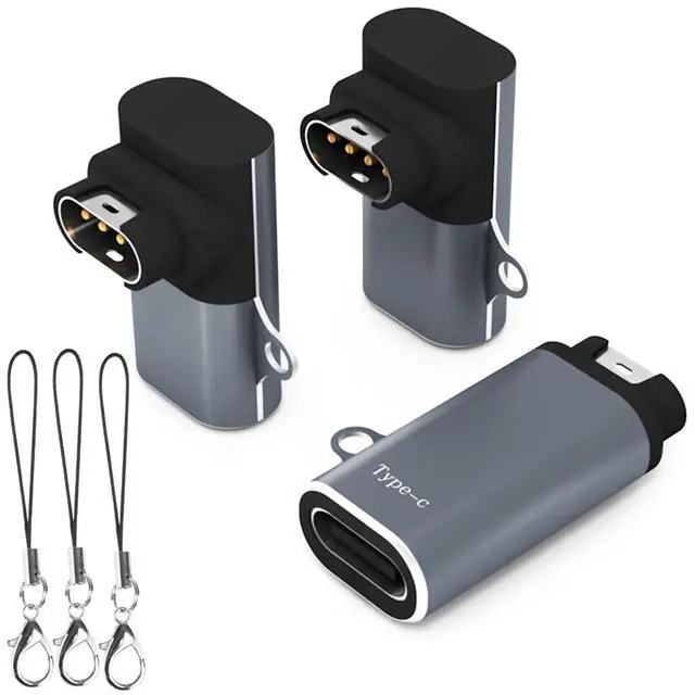 Main image of USB-C Charger for Garmin Watch (3-Pack), USBC Charging Cable Adapter for Fenix 8/7/7X/7S,Vivoactive 5/4/4S,Forerunner 965/265/255/245/55/45,Instinct,Venu 3S/2S,Enduro,Epix Pro,Vivomove,Tactix,Swim 2