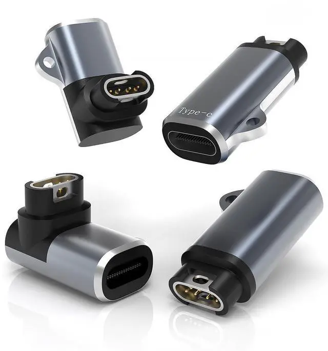 Main image of USB C to Garmin Watch Charger Cable Adapter 4-Pack,Type-C Garmin Charging Cord Adapt for Fenix 8 7 7X 6 Pro Solar Vivoactive 6 5 4S Venu 3 3S SQ Forerunner 55 165 245 255 955 965 970 Tactix
