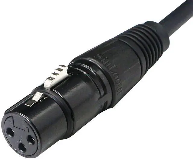 Alt view image 3 of 7 - DMX Stage Light Cable,DJ XLR Cable,3-Pin Female to 5-Pin Male DMX Turnaround Connection for Moving Head Light Par Light Spotlight with XLR Input & Output (1.5M/4.9FT 5male)