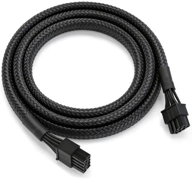 Main image of PCIe Cable Compatible with EVGA Power Supply, 8 Pin Male to 6+2 Pin Male PCI Express Power Adapter, 25 Inch/63cm Long Cord, Durable Build, for Powering Most Computer Devices